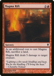 1x LÁMINA Magma Rift ZEN Zendikar #136 Magic English Casi Nuevo/Sin Jugar Tarjeta C - Imagen 1 de 1