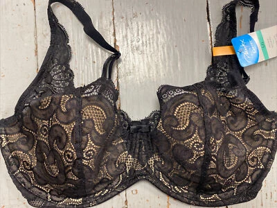 Playtex Love My Curves Lift Bra 36DD Black 4514 NEW - Image 1 of 4