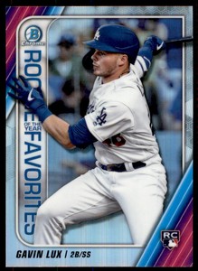 2020 Bowman Rookie of the Year Favorites Gavin Lux Los Angeles Dodgers #ROYF-GL