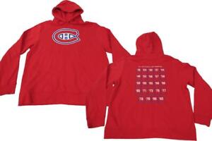 New-Minor-Flaw Montreal Canadiens 24X Stanley Cup Champions Mens L Large Hoodie