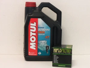 Motul Outboard Tech 4T 10W30 / filtro de aceite Tohatsu Marine MFS15 / MFS20 todos los años - Imagen 1 de 1