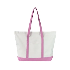Stylish Canvas Tote Bag with an External Pocket Grocery beach Bags Shopping Bags - Picture 1 of 8