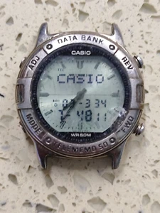 Vintage Casio ABX-600 Twincept World Time Data mod 1327 Not Work for part - Picture 1 of 9