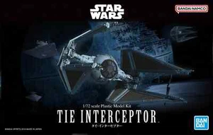 Revell 01212 Star Wars TIE Interceptor 1:72 Plastic Scale Model Bandai Original - Picture 1 of 14