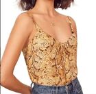 Reformation Rhodes In Boa Snake Python Print Animal Camisole Tank Top Size M