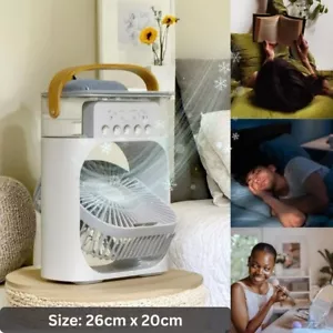 Portable Air Conditioners Fan Adjustable 3 Speeds Evaporative Cooler Water Tank - Picture 1 of 11
