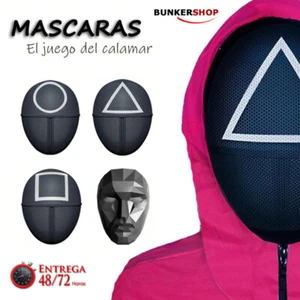 Máscaras de El juego del calamar.para disfraces cosplay máscara serie de Netflix - Imagen 1 de 11
