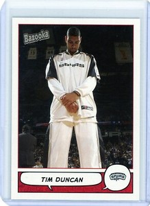 2004-05 Topps Bazooka Tim Duncan #21 San Antonio Spurs