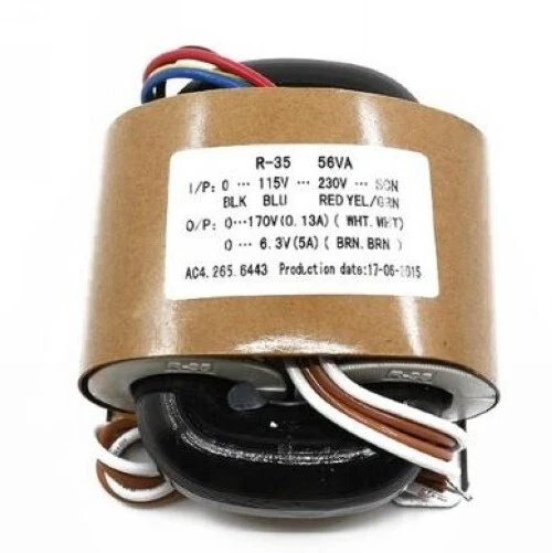 115V/230V 50W R-Core Audio Transformer 50VA Power Transformer 170V+6.3V for tube - Image 1 of 1