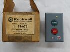 Vintage NOS Rockwell # 49-672 Druckknopf Starterschalter von Furnas