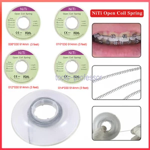 Dental Ortodoncia Niti Open Coil Springs Dia.012 / 010 pulgada, 914 mm / 3 pies - Picture 1 of 5