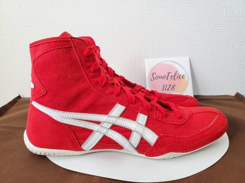 1083A001 ASICS scarpe da wrestling rosso bianco (bordo: argento) EX EO TWR900...
