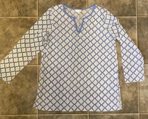 Túnica Jill Mujer Mediana Excelente Azul Blanco - Imagen 1 de 5