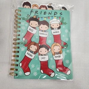 Friends TV Show Journal 96 Seiten Spirale Notizbuch Weihnachten Strümpfe Neu Kunststoff - Bild 1 von 12