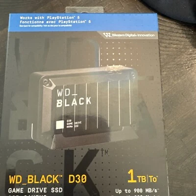 WD_Black D30 Game Drive SSD 1TB - Image 1 of 4