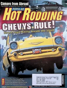 Popular Hot Rodding Magazine February 2002 Chevys Rule! Pass Smog Test - Picture 1 of 2