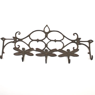 Key Holder Wall Mount Dragon Fly Design 4 Hooks Andrea by Sadek - Image 1 of 4