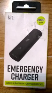 Kit 2000 mAh Mini Rechargable Portable Emergency Charging Bank / Backup Battery - Picture 1 of 3