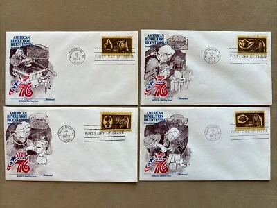 1456-59 Bicentennial Colonial Craftsmen (Set of 4) FDC Fleetwood Jul 4 1972 - Image 1 of 2