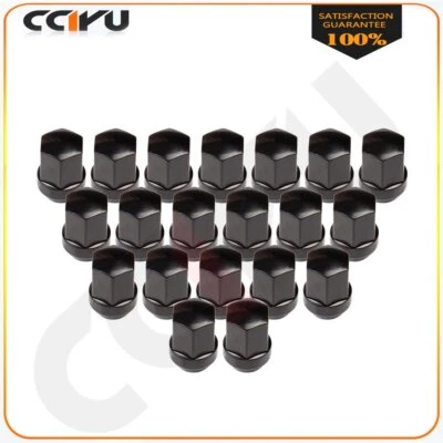 20 Pcs Black Thread Pitch 9/16 Wheel Lug Nuts For Chrysler Aspen 2007 2008 2009 Foto 1 de 4