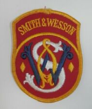 Vintage Smith & Wesson Patch - S&W Firearms Gun Fabric Embroidered 3"x4"