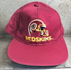 Vintage Washington Redskins New Era NFL One Sz Snapback Burgundy Hat Cap - Picture 1 of 10