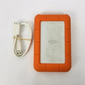 LaCie 4TB, Rugged, USB 3.0, External, Portable Hard Drive LRD0TU5 With Cable - Photo 1/7