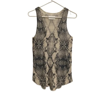 Zadig & Voltaire Tank Top size S Joss Print Snakeskin Gray - Picture 1 of 6