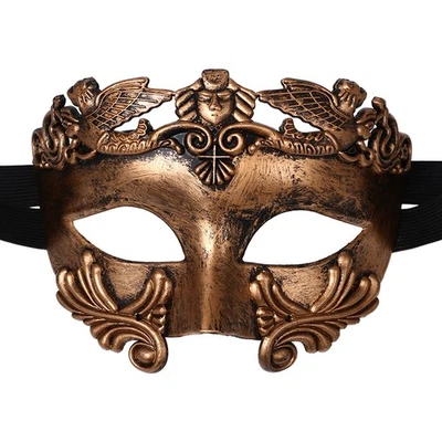 Men's Halloween Carnival Graduation Ball Italian Carnival Half Face Mask - Image 1 of 4