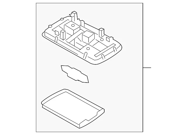Lámpara domo LEAF genuina Nissan 2013-2019 26410-3NF0A Foto 1 de 2