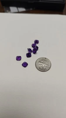 6.35 ct natural Amethyst Parcel, price is negotiable, asking 20 dollars a carat - Image 1 of 2