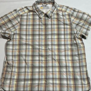 Camisa Eddie Bauer Para Hombre Talla Grande Cuadros Exterior Ventilada Abotonada Pesca S/S - Imagen 1 de 6