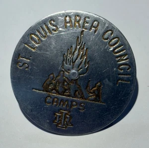 St. Louis Area Council Camps Boy Scout Aluminum Neckerchief Slide El-Fab TT2 - Picture 1 of 2
