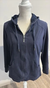 Style & Co Damen Hoodie dunkelblau mit Reißverschluss Größe M - Bild 1 von 7