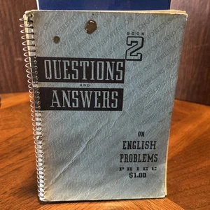 1937 Questions & Answers On English Problems Book 2 USA Correct English Grammar - Picture 1 of 14
