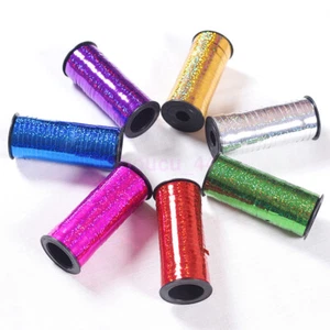 AU STORE 100 YARD Laser Ribbons Wedding Curling Foil Party Supplies Balloon Rope - Picture 1 of 16