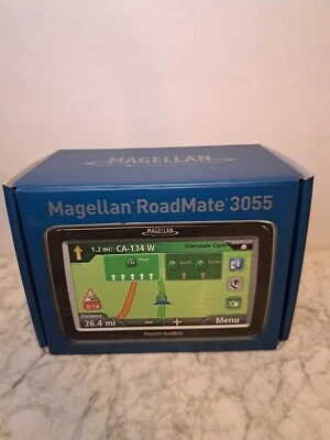 Magellan RoadMate 3055 Complete In Box With Manual Guide GPS Bundle Car Mount - Image 1 of 4