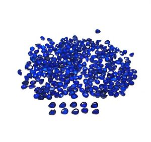 Natural Blue Spinel Pear Cut Loose Gemstone Lot 41 Pcs 3 4 MM 5 CT