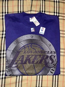 Neu mit Etikett Vintage 90er Starter Los Angeles Lakers lila T-Shirt Herren Large - Bild 1 von 10
