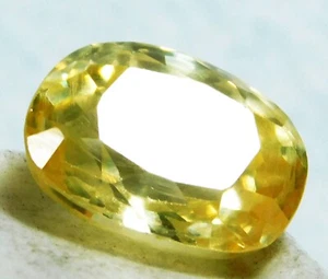 Zaffiro Giallo Naturale Taglio Ovale 14,20 Cts Gemma Sciolta R6102 - Foto 1 di 4