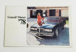 1978 GENERAL MOTORS AUTOMOBILE PASSENGER CARS ADVERTISING SALES BROCHURE VINTAGE - Picture 1 of 11