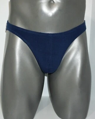 NEW MEN'S BLUE PADDED FRONT STRETCH BRIEF LARGE $29.00 - Image 1 of 3