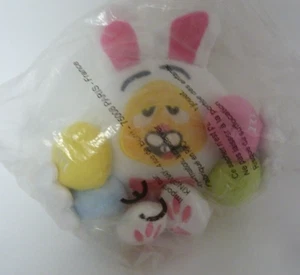 71. DOUDOU PELUCHE PUBLICITAIRE LAPIN M&M'S m&m's Oeuf balle blanc rose 100%NEUF - Picture 1 of 3