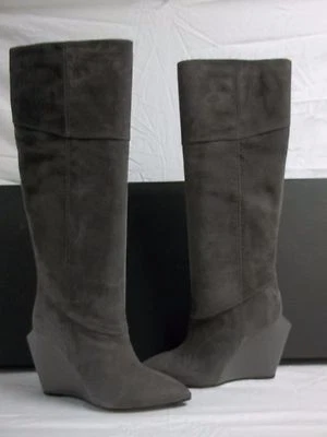 Calvin Klein Collection EU 38 US 8 Yulia Stone 麂皮绒及膝靴新款女式 — 第 1/4 张图片