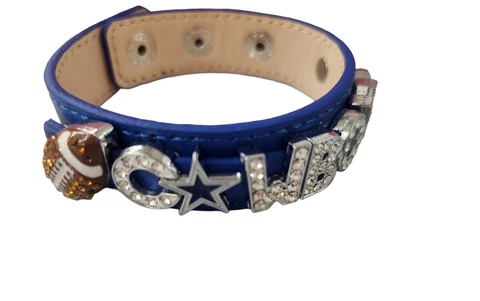 Dallas Cowboys Rhinestone Bracelet/ Football Mom/ Gift For Her/ NFL Jewelry Cover