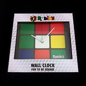 Rubik's Cube Fun to be quadratische Wanduhr, batteriebetrieben, versiegelt im Karton - Bild 1 von 2