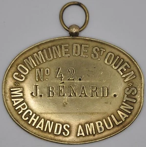 UMLAUFHÄNDLER - SAINT OUEN Kaufmann Nr. 42 J. Bénard um 1920-1950 - Bild 1 von 2