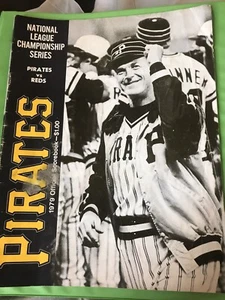 1979 NLCS Pittsburgh Pirates vs. Reds Official Scorebook BENCH STARGELL HRS - Picture 1 of 4