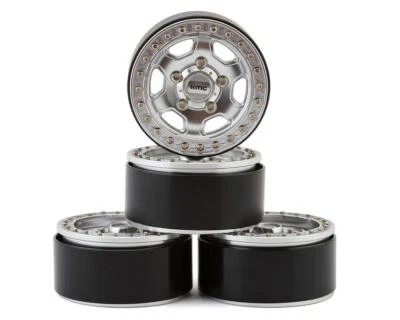 RC4WD KMC 1.7" Hex Rock Crawler Beadlock Wheels (Silver) (4) [RC4ZW0011] - Image 1 of 4