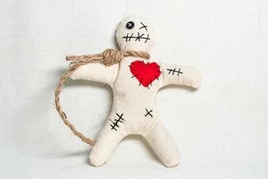 Mini Voodoo Doll - Protection, Charm, Control, Handmade, Wicca, Yorkshire, Pagan - Picture 1 of 3